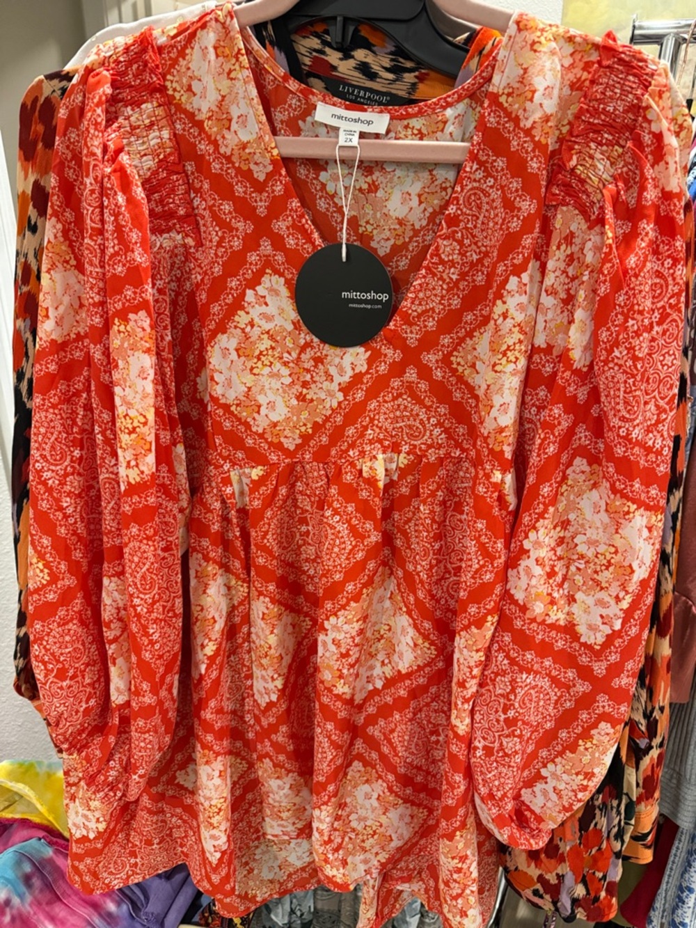 Mittoshop Orange Print